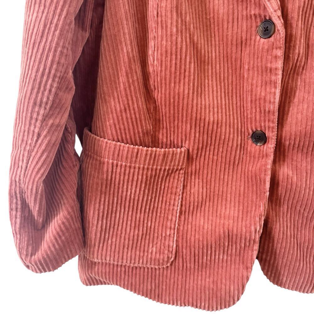 Lands' End Wide Wale Corduroy Blazer in "Dusty Brick" Pink Plus Size 2X - Picture 8 of 12
